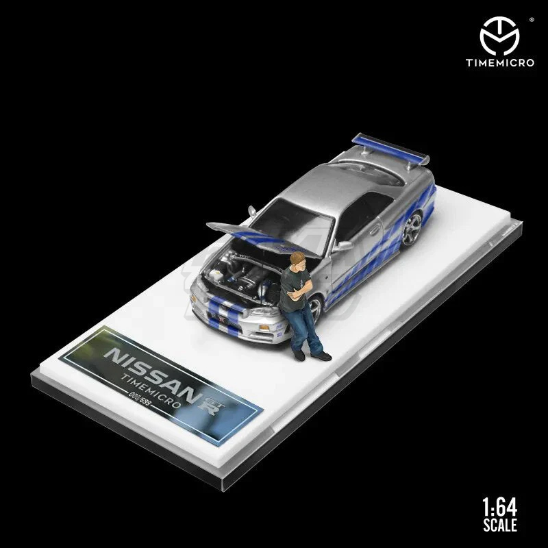 NISSAN GTR R34 FAST & FURIOUS SILVER 2