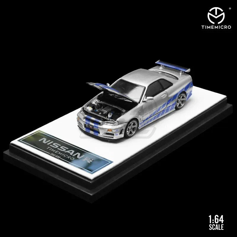 NISSAN GTR R34 FAST & FURIOUS SILVER 3
