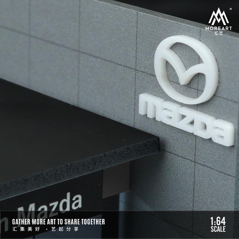 Mazda 4S shop car showroom lighting scene model 3