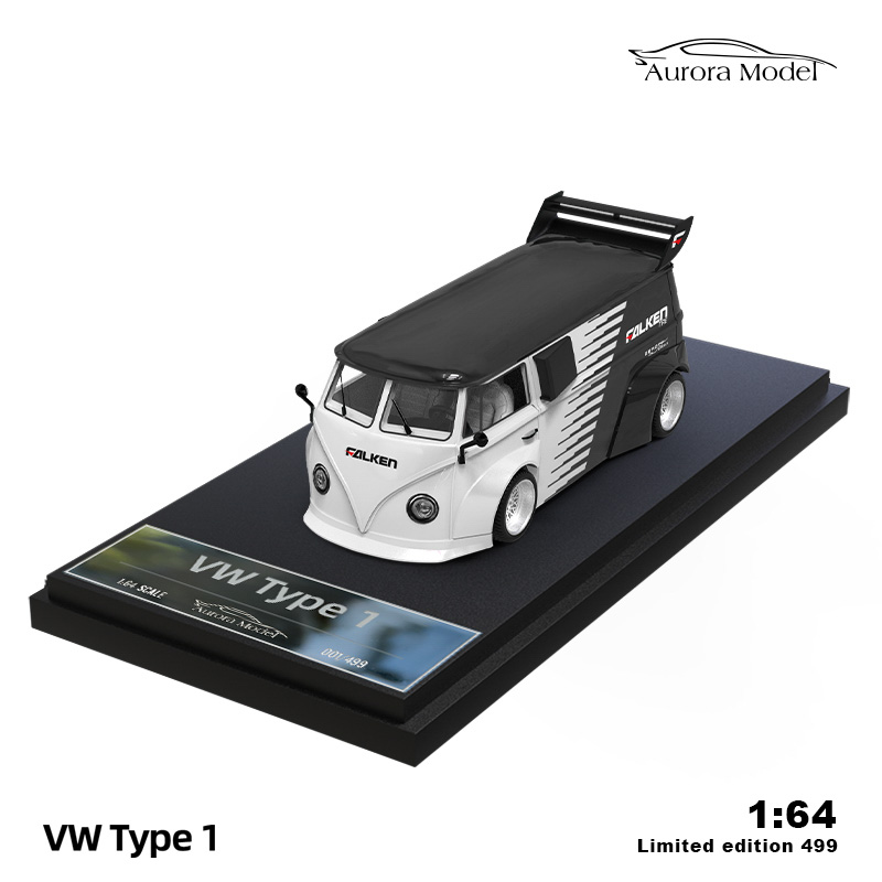 VW T1 black and white Falken paint 1