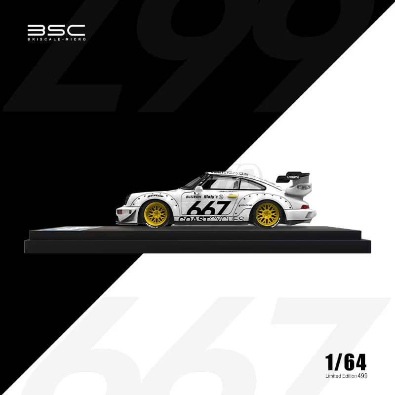 BSC RWB 964 #667 (white with figure and motorcycle set) 4
