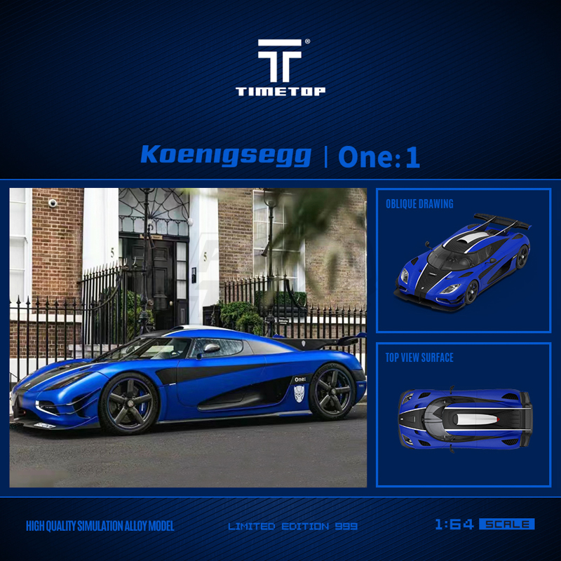 Koenigsegg one1- Frosted blue - Gift Box Edition 1