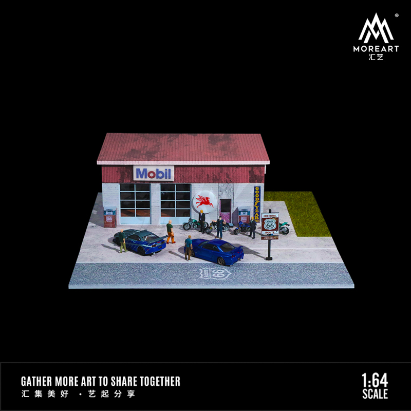 Route 66 lighting version of the scene model 4