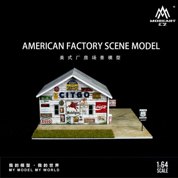 American Factory Scene Model