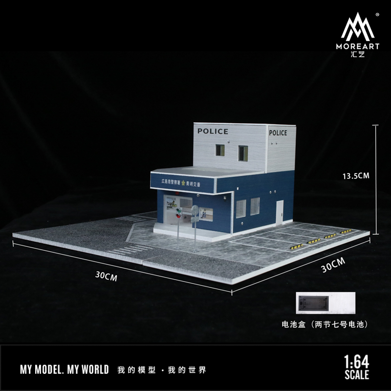 MoreArt1-64 Japanese Police Department Lighting Edition Scene Model 5