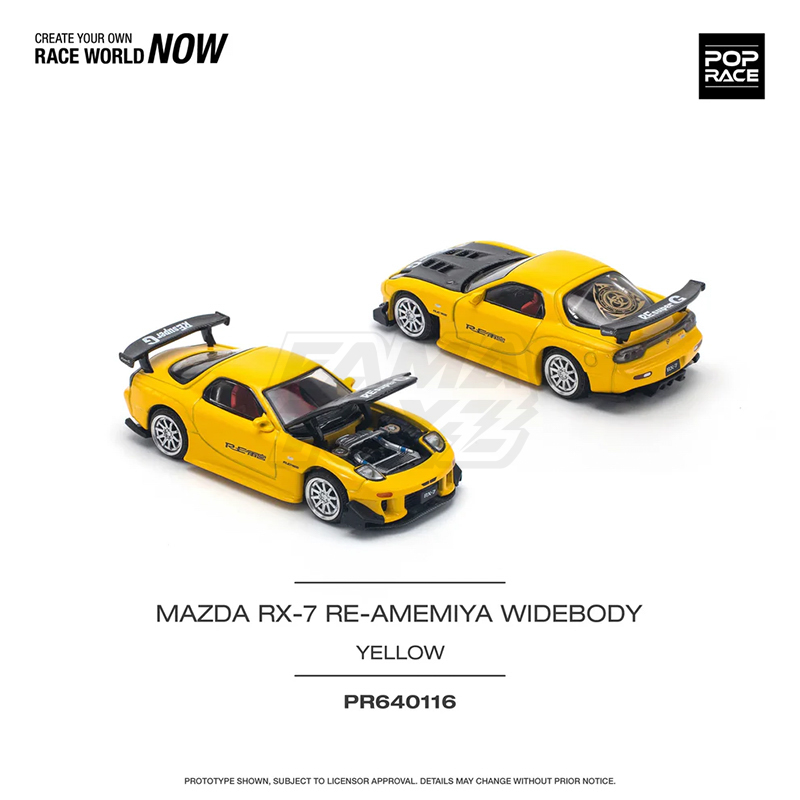 Mazda RX-7 (FD3S) Re-Amemiya Widebody yellow 1
