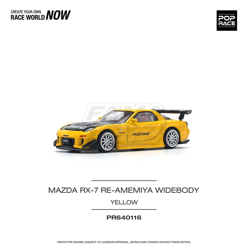 Mazda RX-7 (FD3S) Re-Amemiya Widebody yellow 2