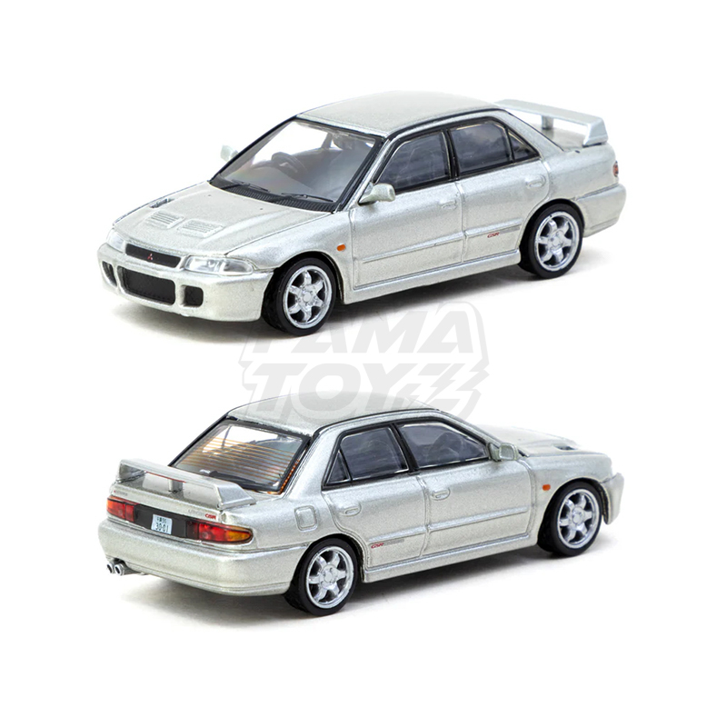Mitsubishi Lancer GSR Evolution Silver Special Edition with Tarmac Cards 2