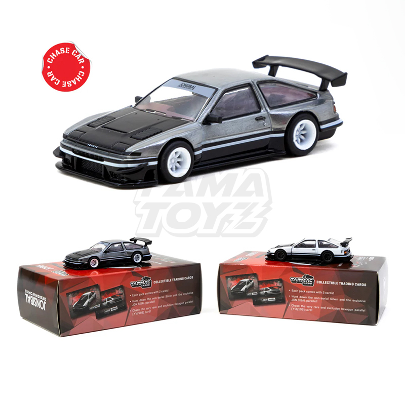 Toyota Sprinter Trueno AE86 Widebody White Black with Tarmac Cards 3