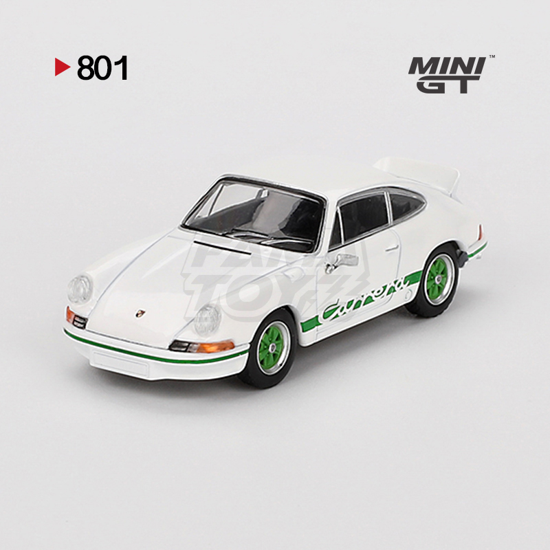 Porsche 911 Carrera RS 2.7 Grand Prix White with Green Livery 1
