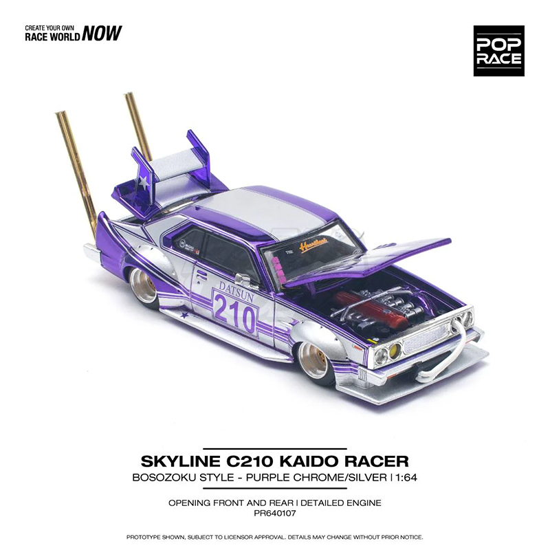 SKYLINE C210 KAIDO RACER (BOSOZOKU STYLE) PURPLE 1