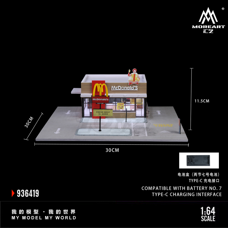 American McDonald's Lighting Scene 6