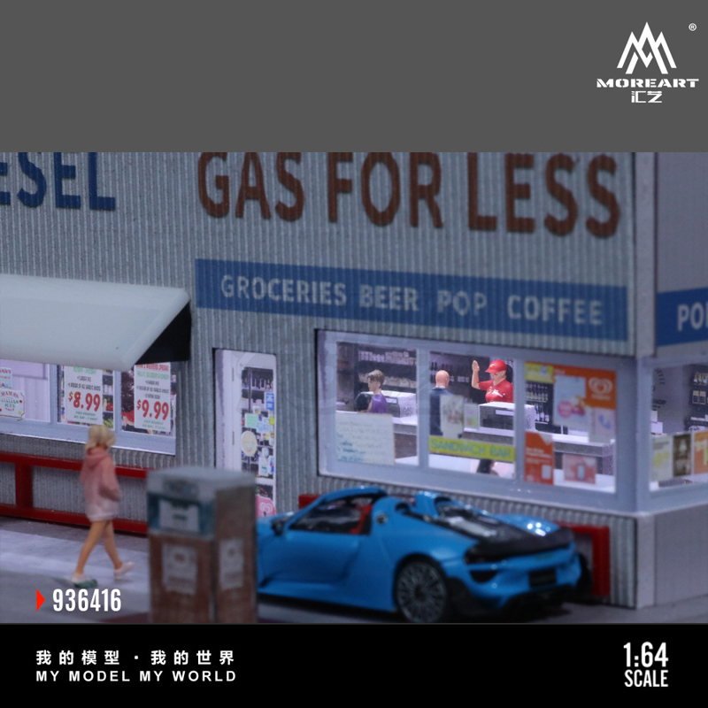 American gas station scene 5