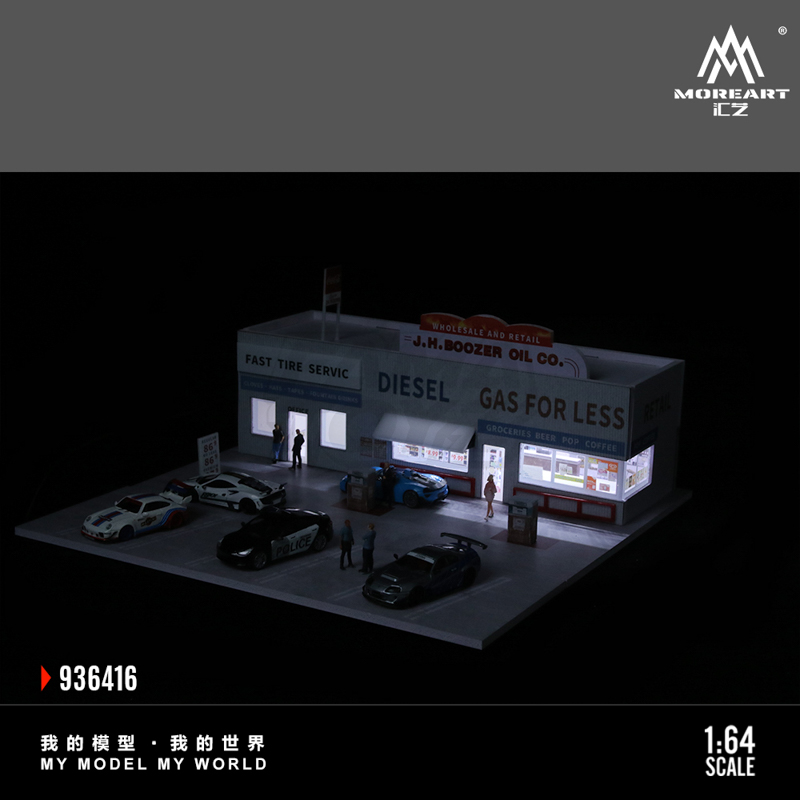 American gas station scene 7