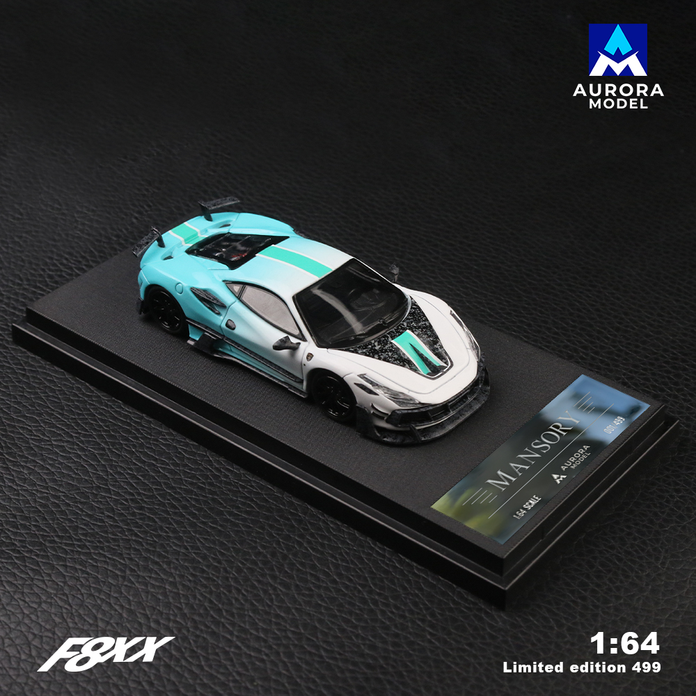 Ferrari F8XX Mansory White / Tiffany Blue – Fama Toyz